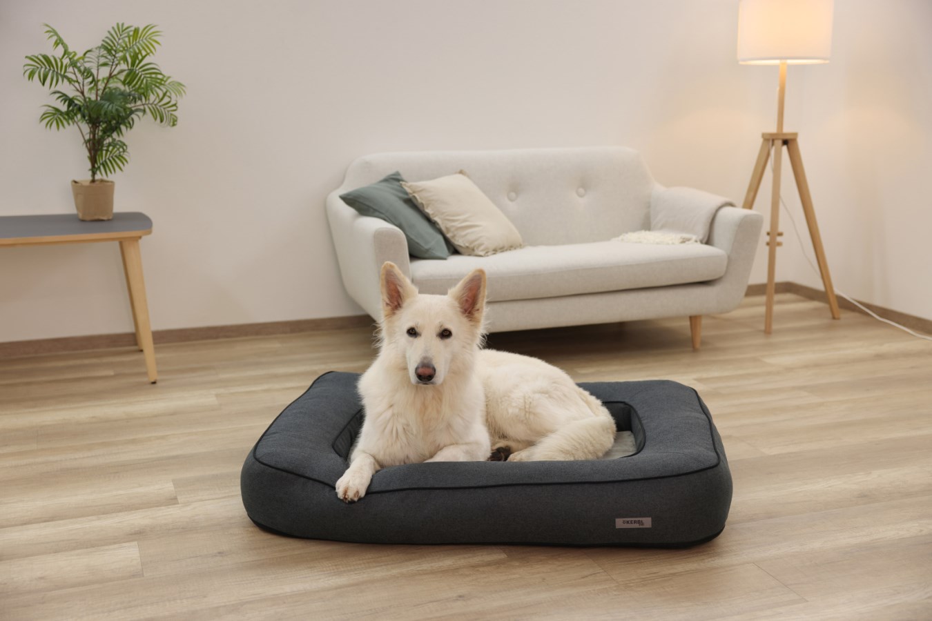 Kerbl Kuschelbett Platin Ortho, grau