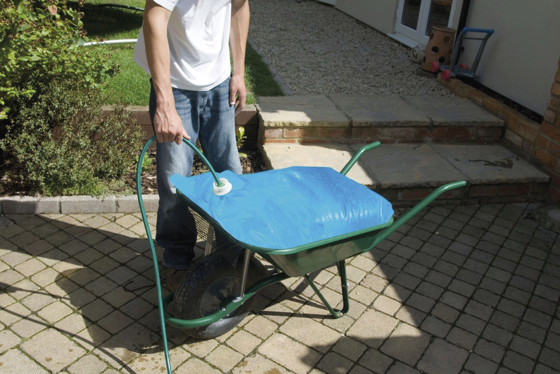 Kerbl "H2GoBag" Wasserbehälter für Schubkarren, 80 Liter, blau