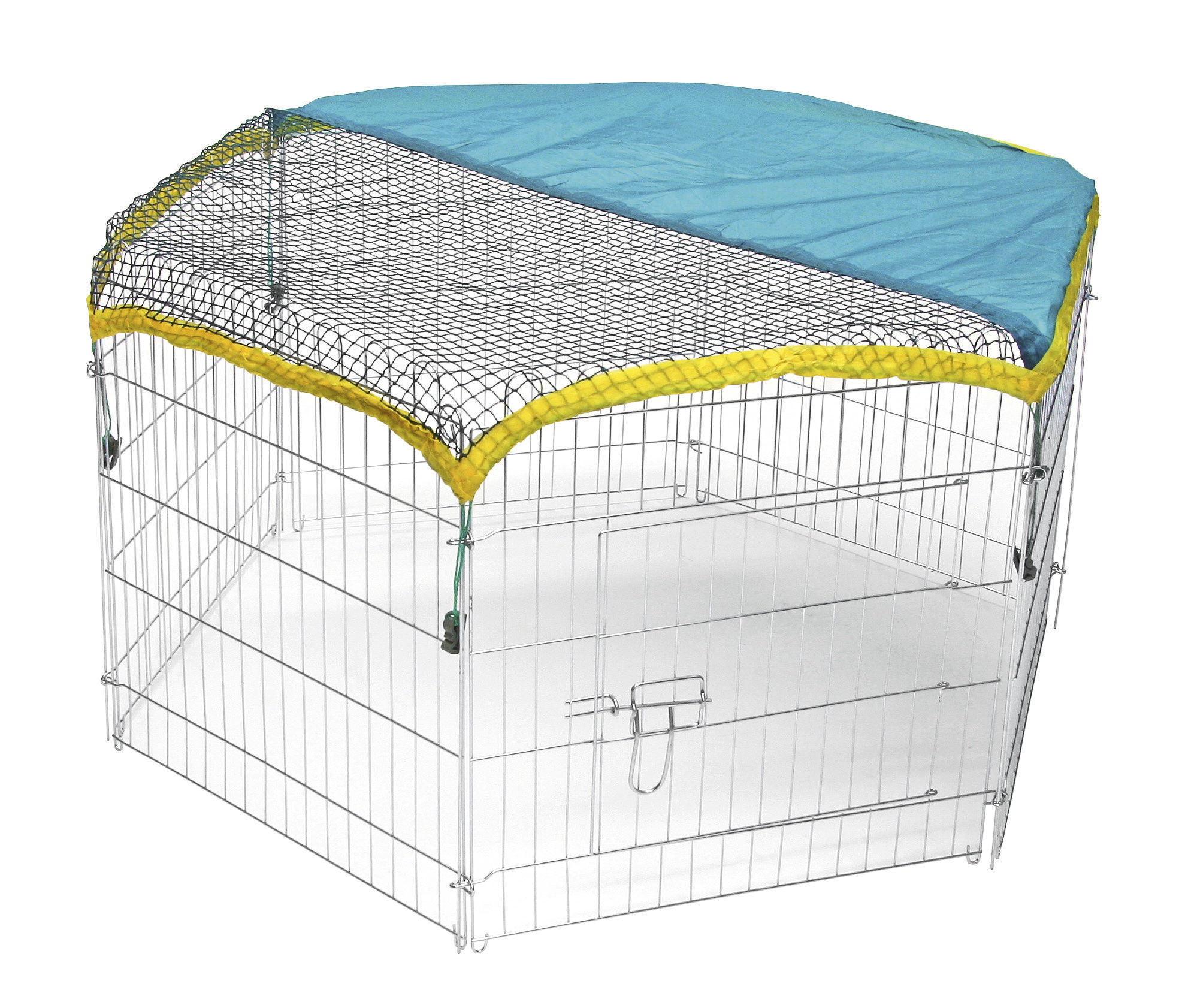 Kerbl Freilaufgehege 6-eckig, Metall verzinkt, Durchmesser 110 cm
