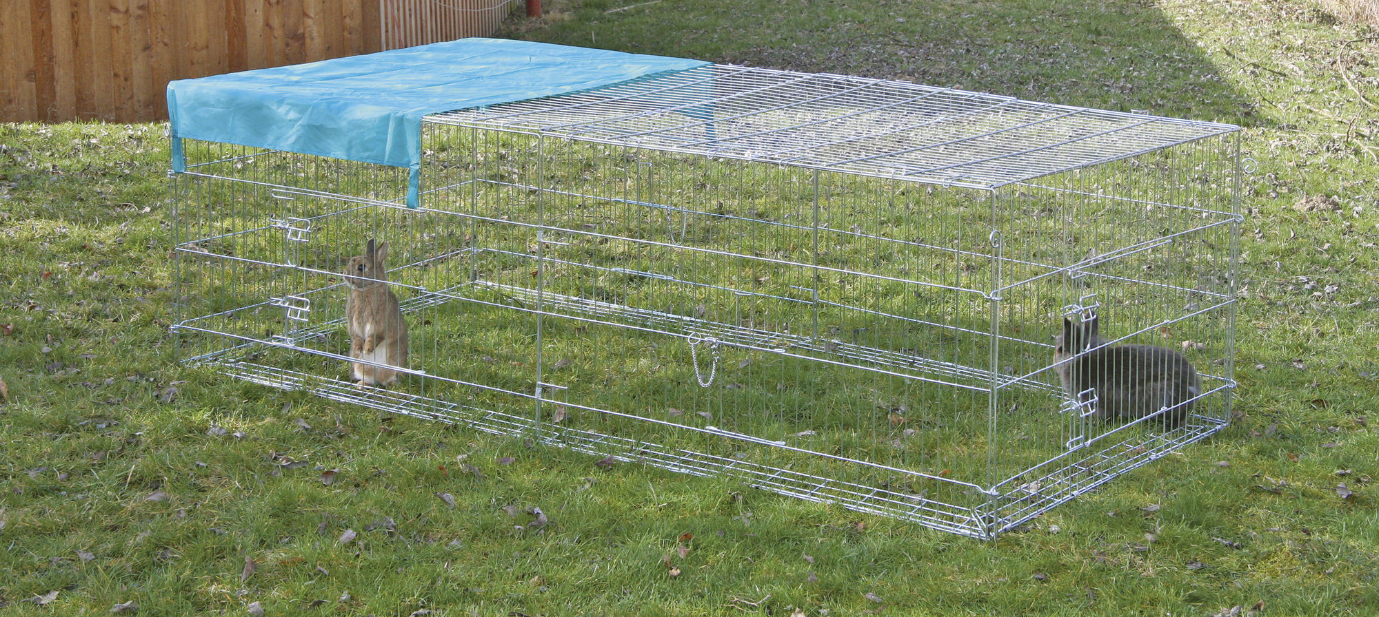 Kerbl Freilaufgehege mit Ausbruchssperre, 230 x 115 x 70 cm, Metall verzinkt