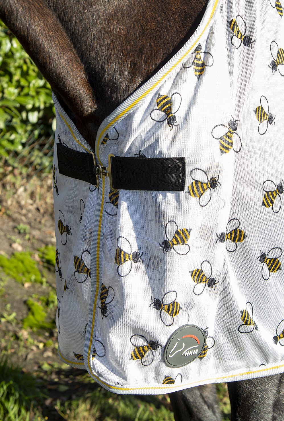 Fliegendecke "Bee", weiß/gelb