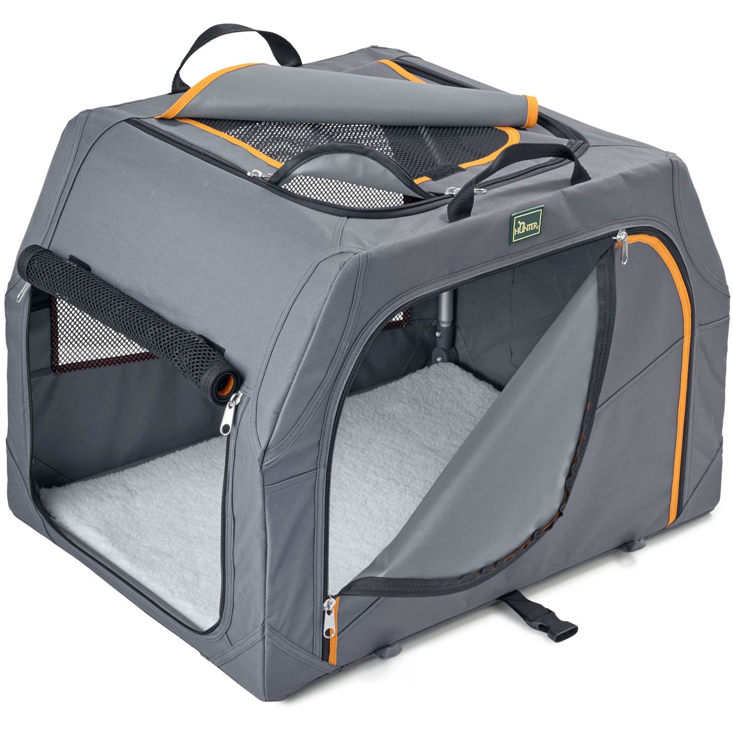 Hunter Faltbare Hundebox mit Aluminium-Gestell