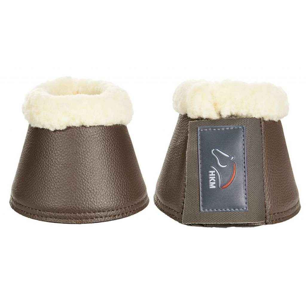 Hufglocken "Comfort Lederimitat", schwarz, mit Polsterung