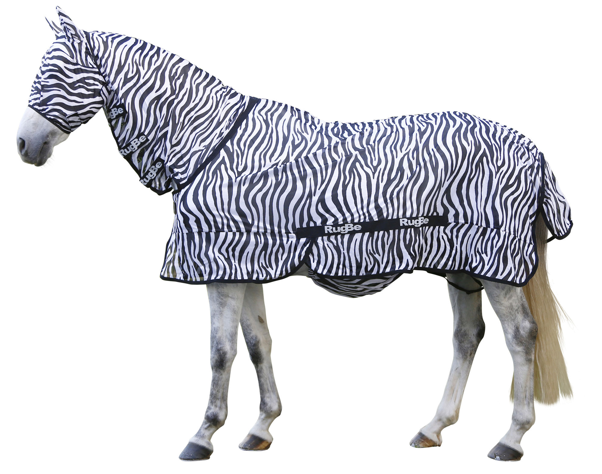 Covalliero Fliegendecke Zebra, weiß/schwarz, inkl. Halsteil