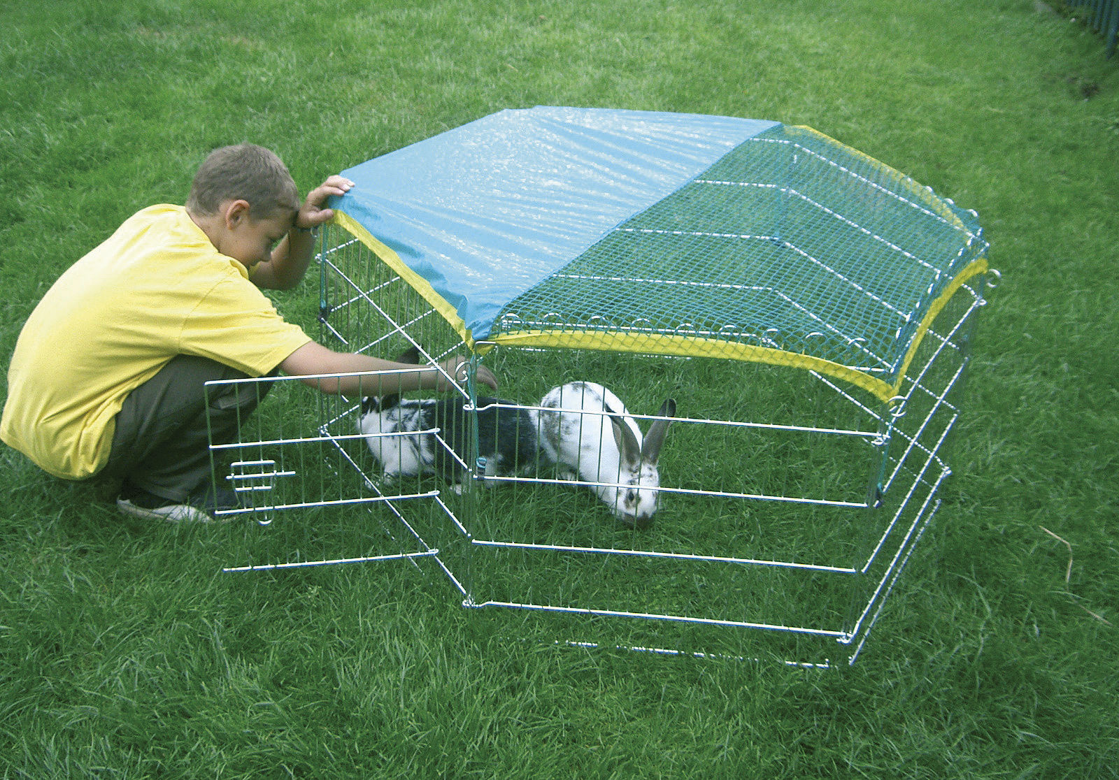 Kerbl Freilaufgehege 6-eckig, Metall verzinkt, Durchmesser 110 cm