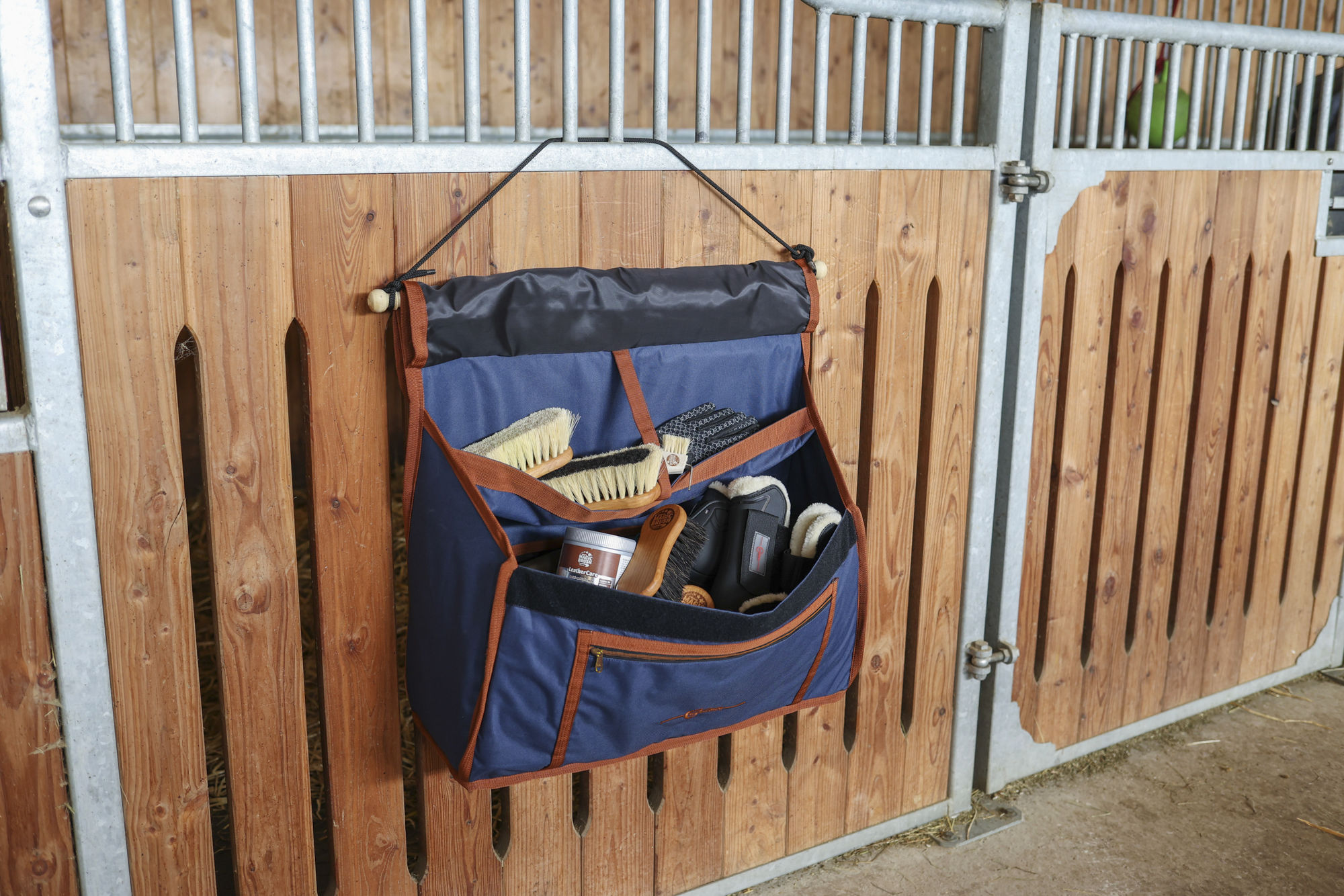Covalliero Boxentasche Milano, navy/camel, 66 x 25 x 60 cm
