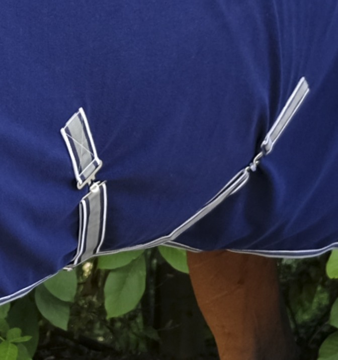 EQUITHÈME "Confort", Polarfleecedecke, Abschwitzdecke, marineblau