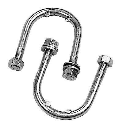 Kerbl Befestigungsbügel für Tränkebecken, paarweise, Metall, silber