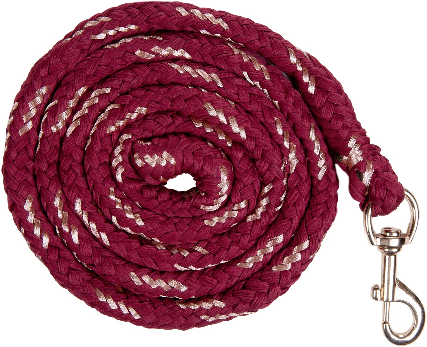 Strick "Rosegold", mit Karabinerhaken, 180 cm