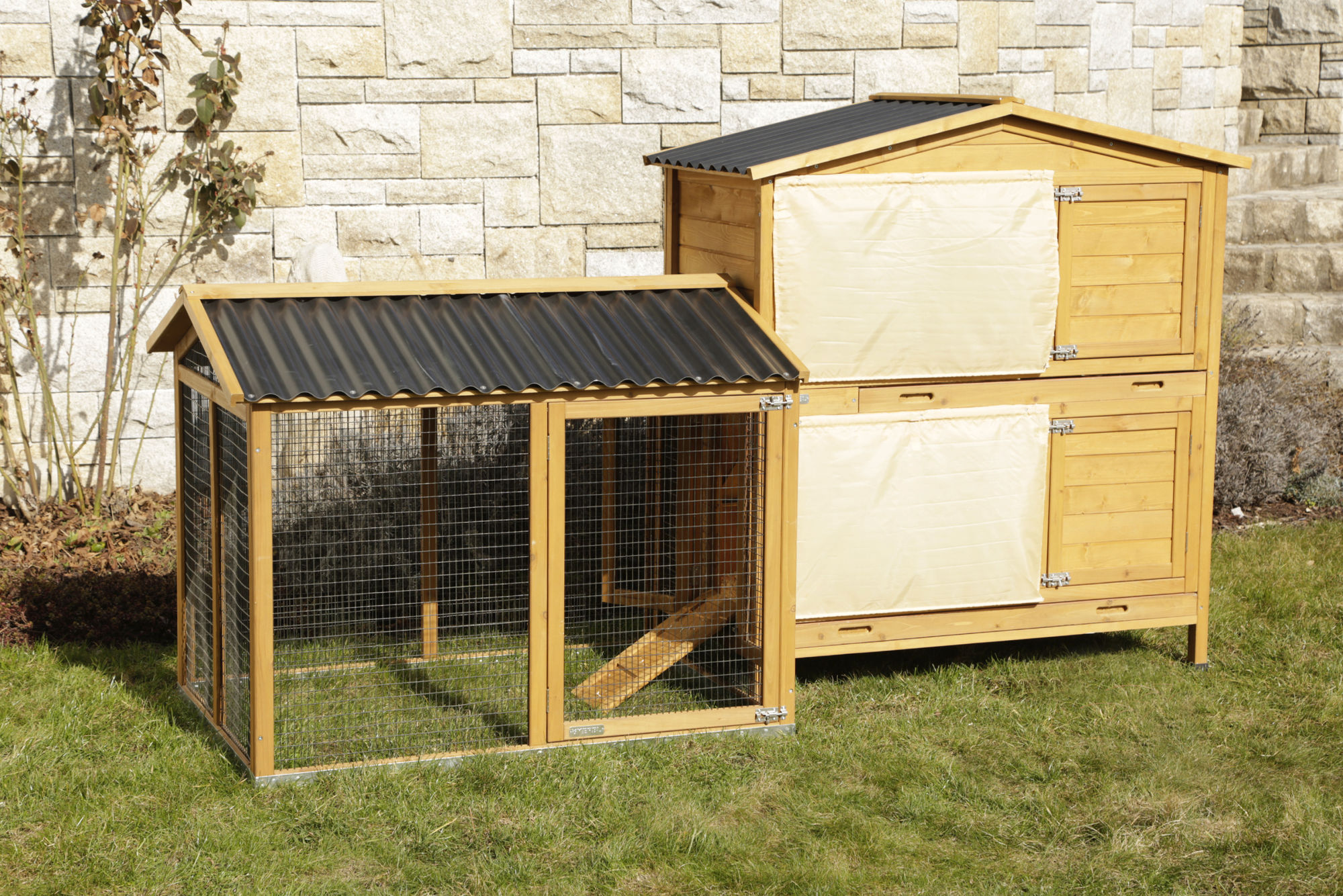 Kerbl Nagerstall "Appartement Pro", 118 x 61 x 130 cm, Holz/Kunststoff