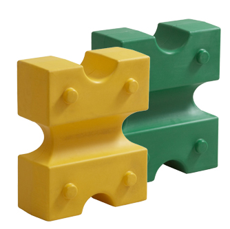 2er Set Cavaletti "Knuffi", große Cavalettis, Farben frei wählbar