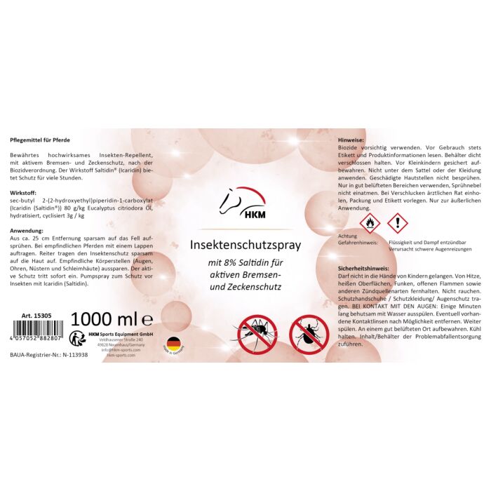 HKM Insektenschutzspray ,1000 ml
