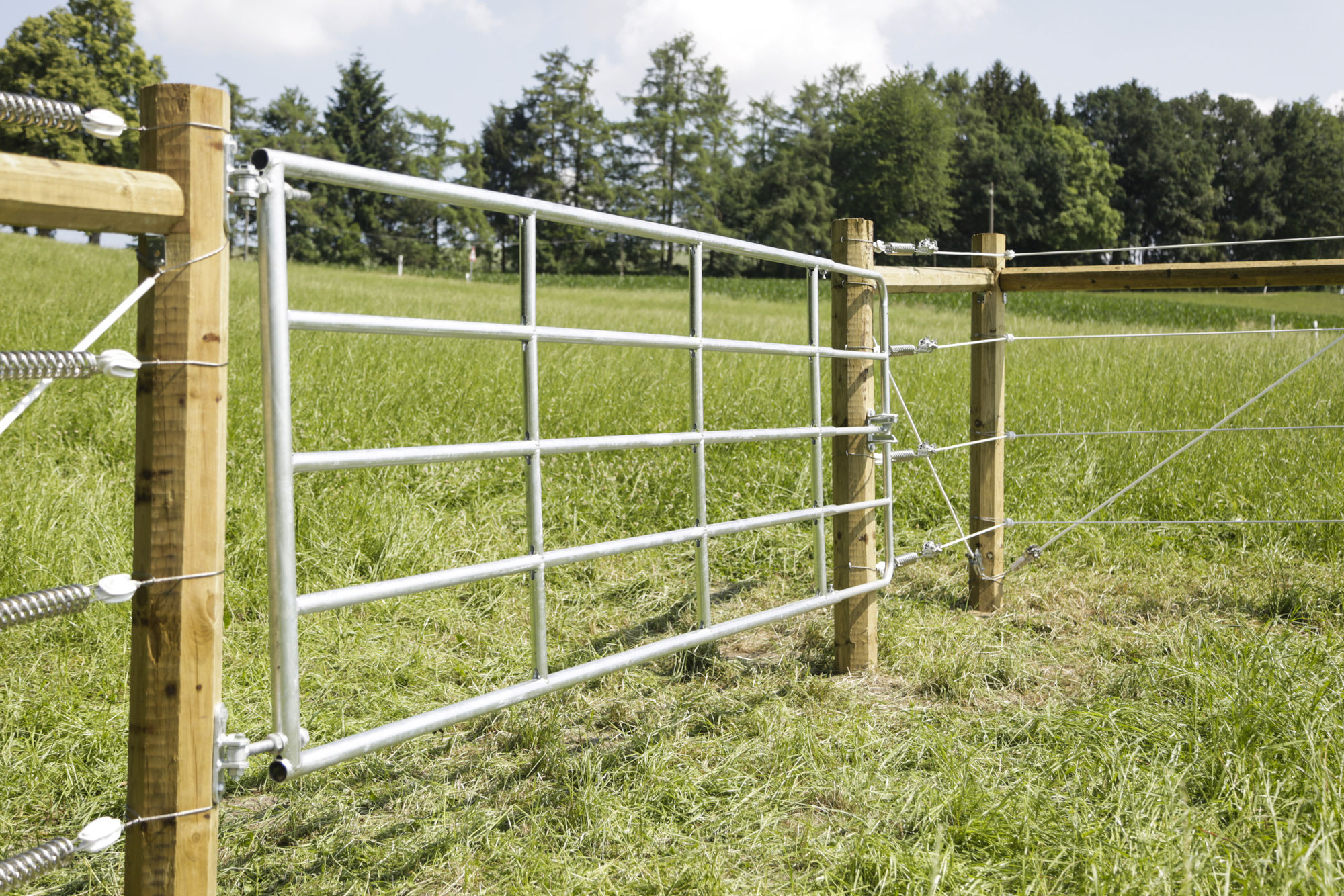 Kerbl Weidetor, ausziehbar, Stahl