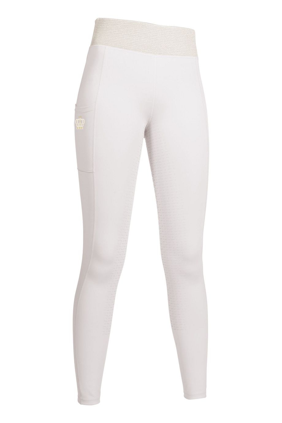 HKM Reitleggings "Lavender Bay" Silikon-Vollbesatz,taupe,32/34,Sale
