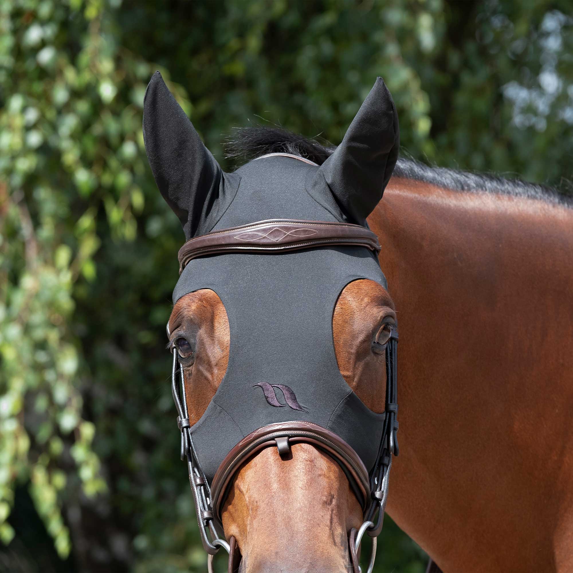 Back on Track  Soothing Hood with Ears, schwarz