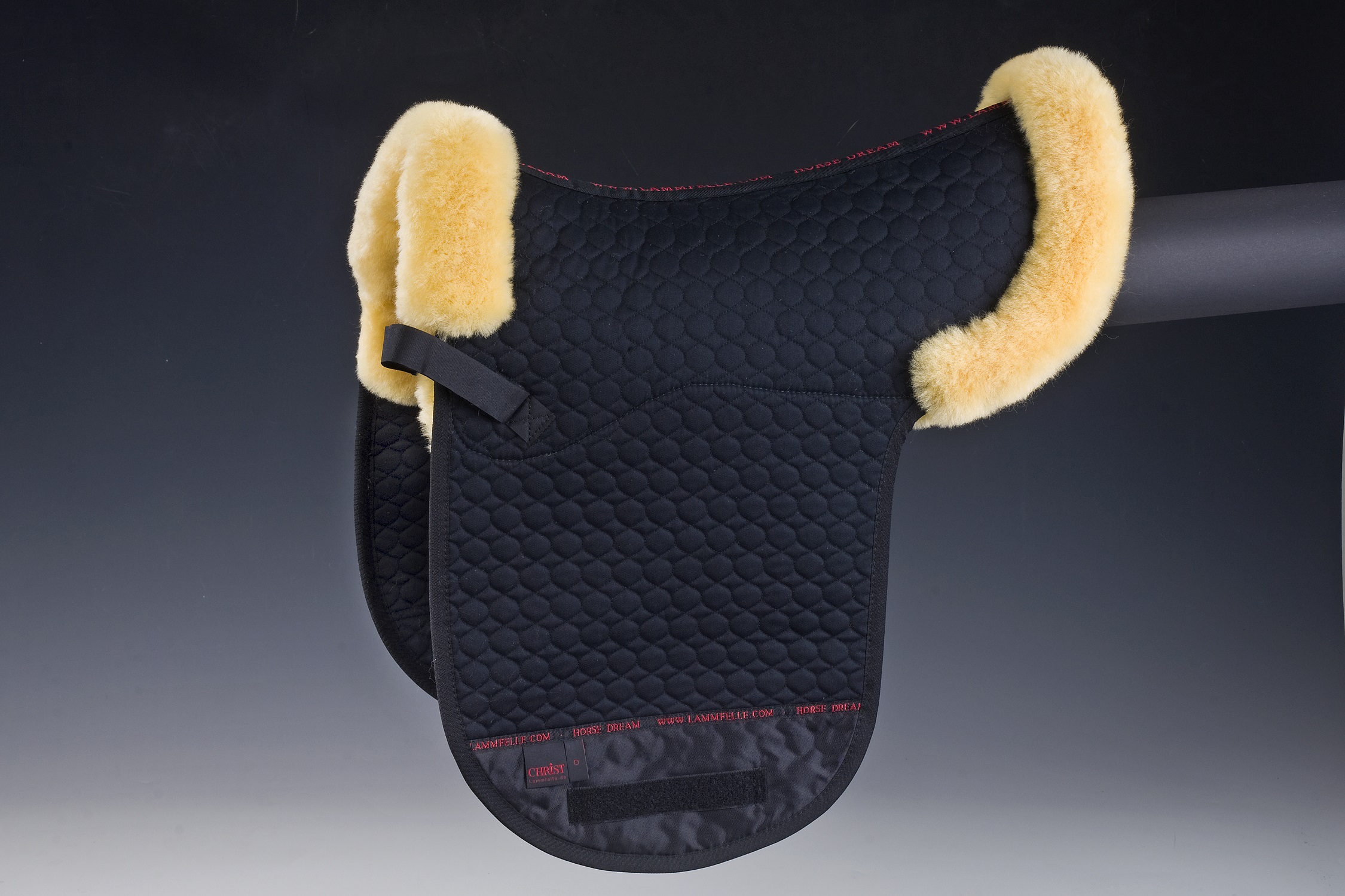 CHRIST Satteldecke "Champ", mit 1/4 Rand, Dressur, Warmblut