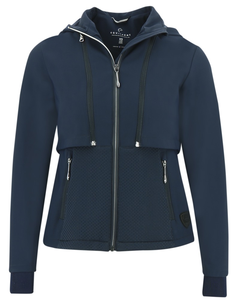 Equithème Pro Series "Exbury" 2 in 1 Jacke, Reitjacke, Weste, Reitweste, marineblau