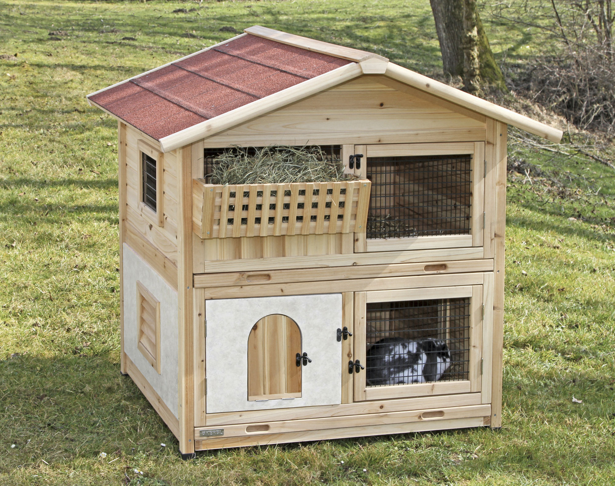 Kerbl Nagerhaus "Tyrol Alpin", Kleintierstall, 119 x 100 x 119 cm, Holz