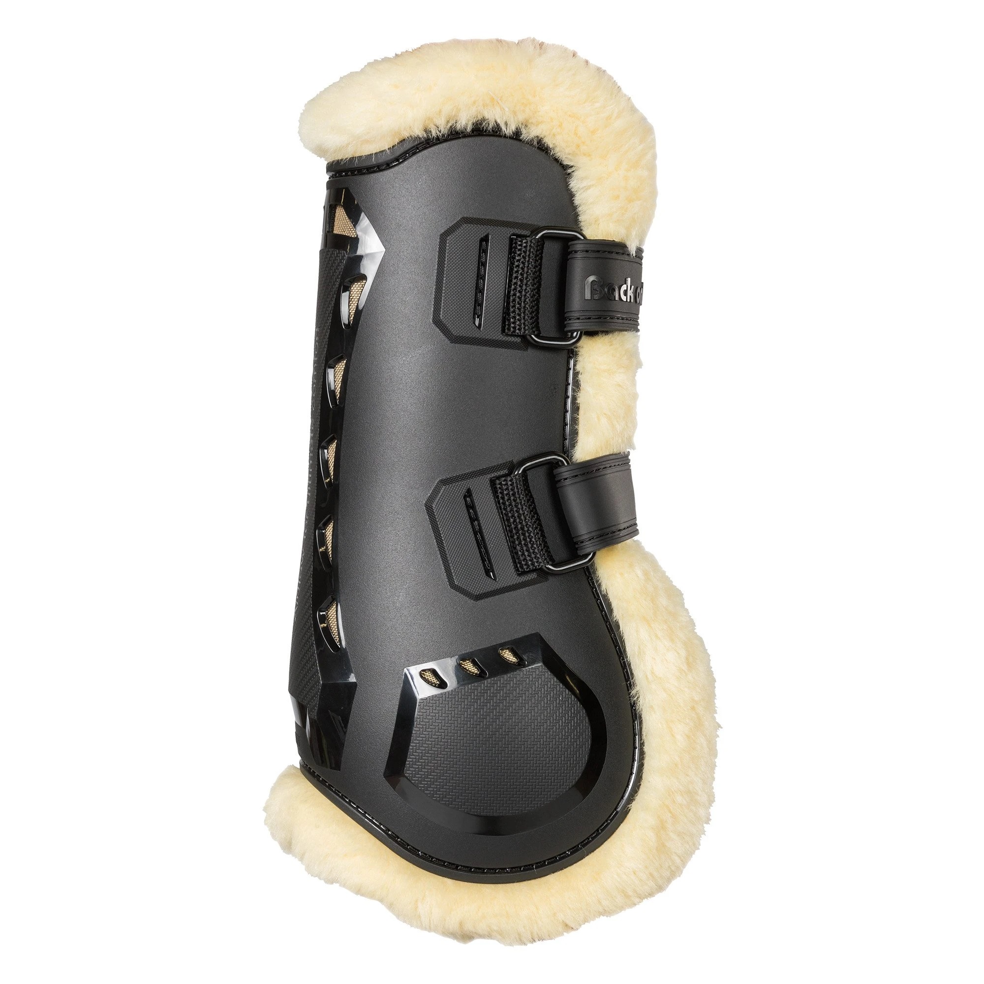 Back on Track Air Flow Tendon Boots, mit Kunstfell, Gamaschen, schwarz