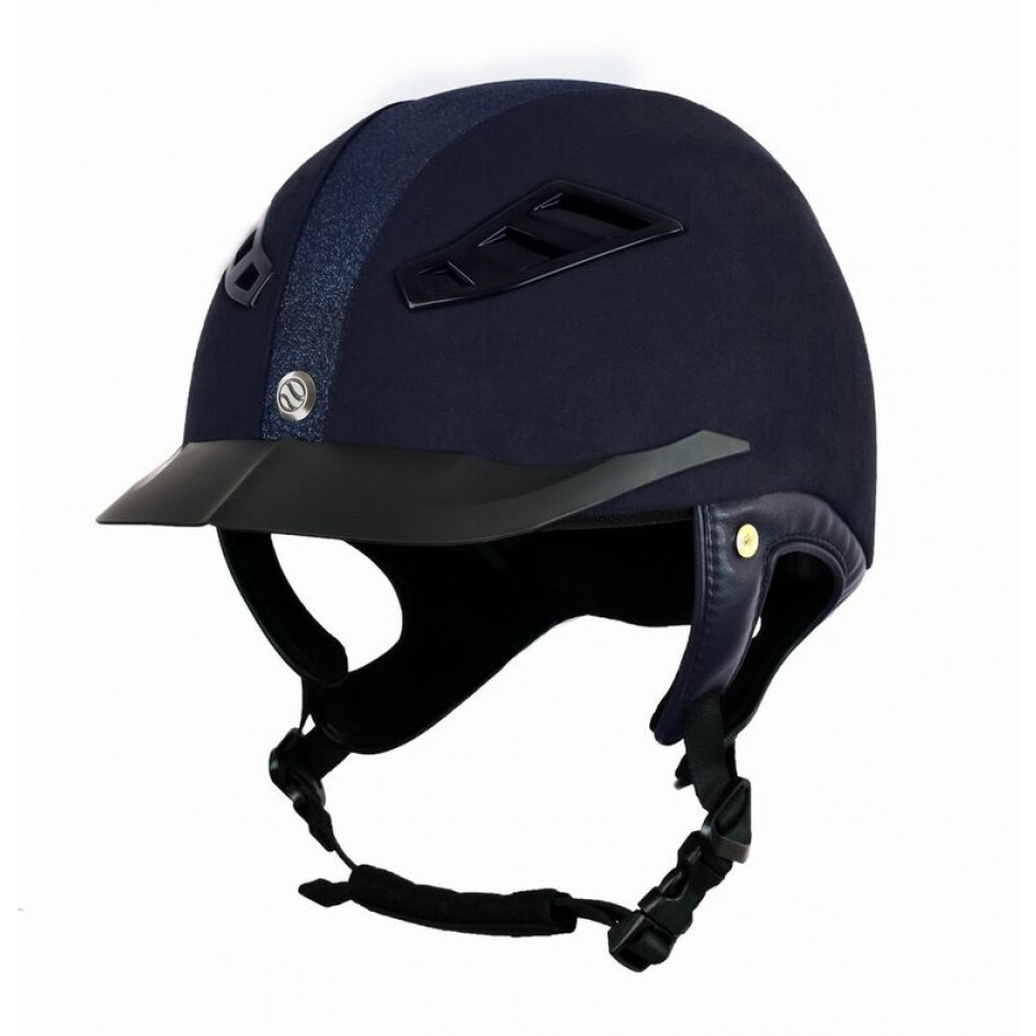 Back on Track Reithelm "EQ3 Lynx Micromocca",blau, Glitzer
