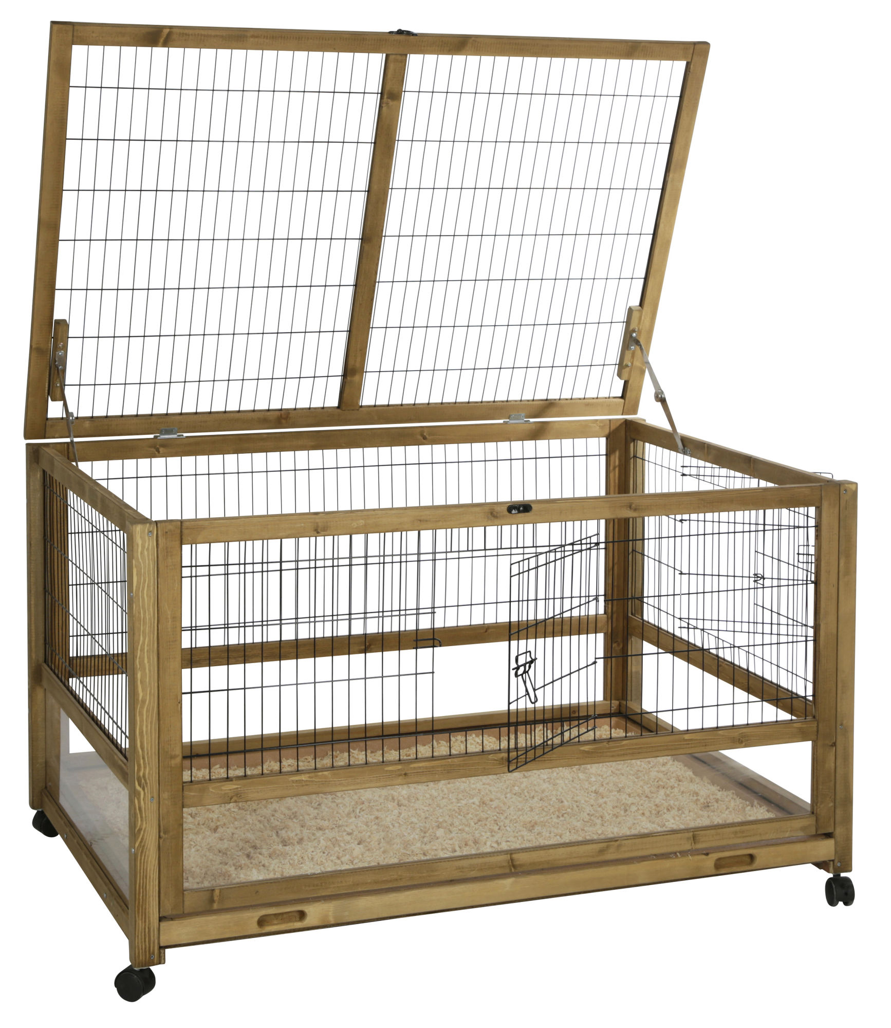 Kleintierkäfig "Indoor Space", 116 x 75 x 70 cm, Holz