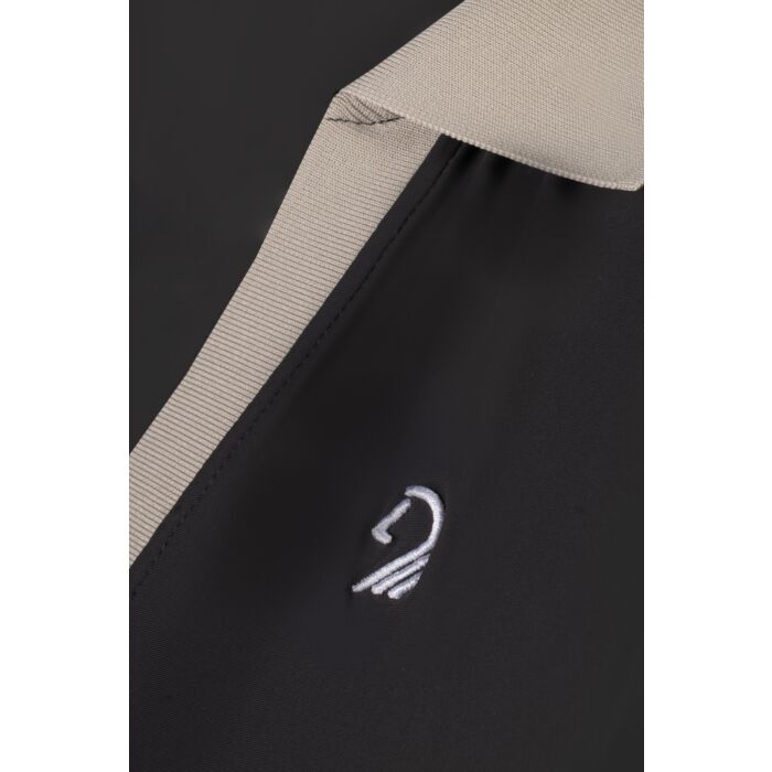 Poloshirt "Limone", ärmellos, schwarz