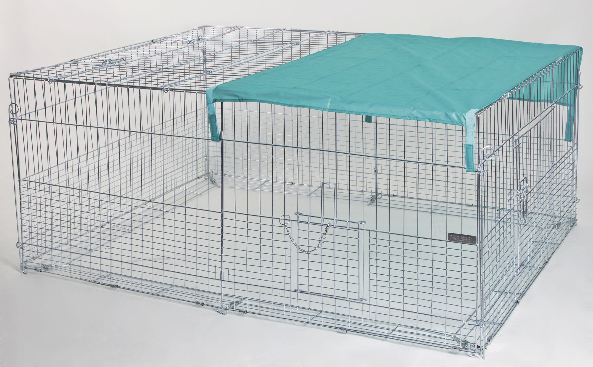 Kerbl Jungtier-Freilaufgehege mit Ausbruchssperre, 144 x 112 x 60 cm, Metall verzinkt