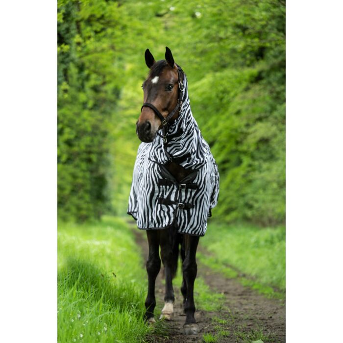 HKM Fliegendecke "Zebra" inkl. Halsteil und Bauchlatz