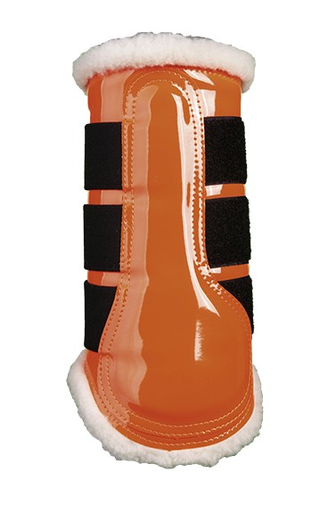 HKM Gamaschen Comfort Lack,schwarz-schwarz,M,sale