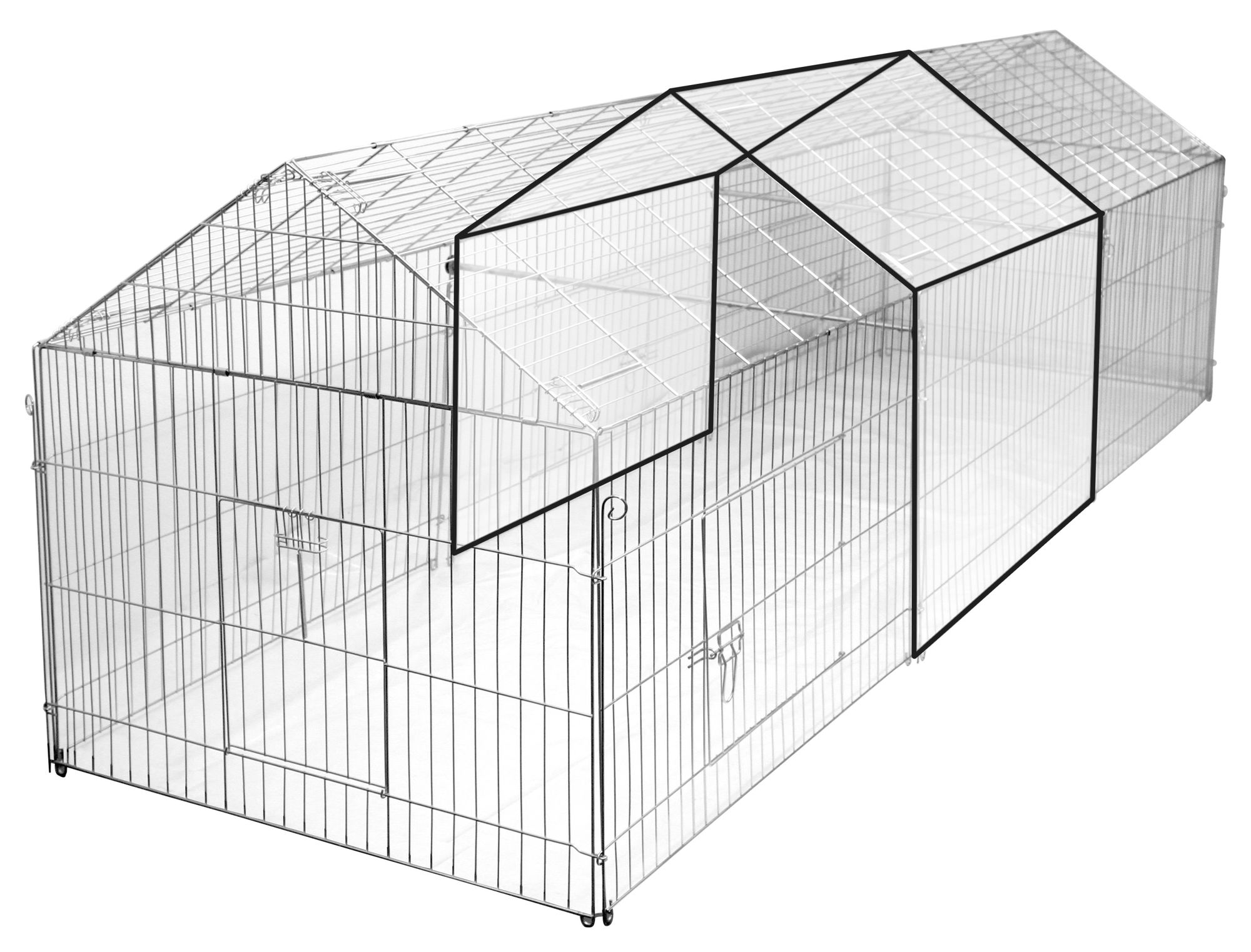Kerbl Erweiterungselement für Freilaufgehege, 110 x 103 x 103 cm, Metall verzinkt