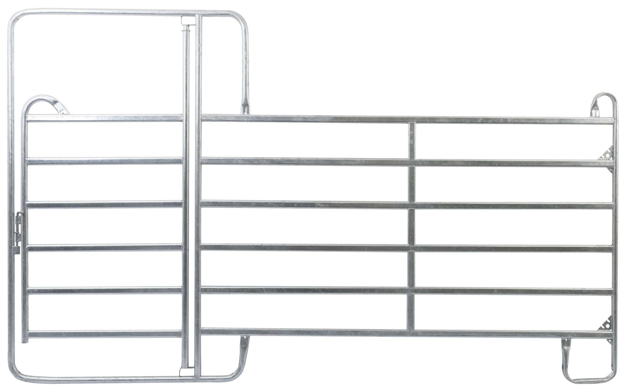Kerbl Weidepanel mit Tor, Metall feuerverzinkt