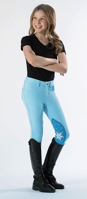 Reithose Frozen "Snowflake", skyblue