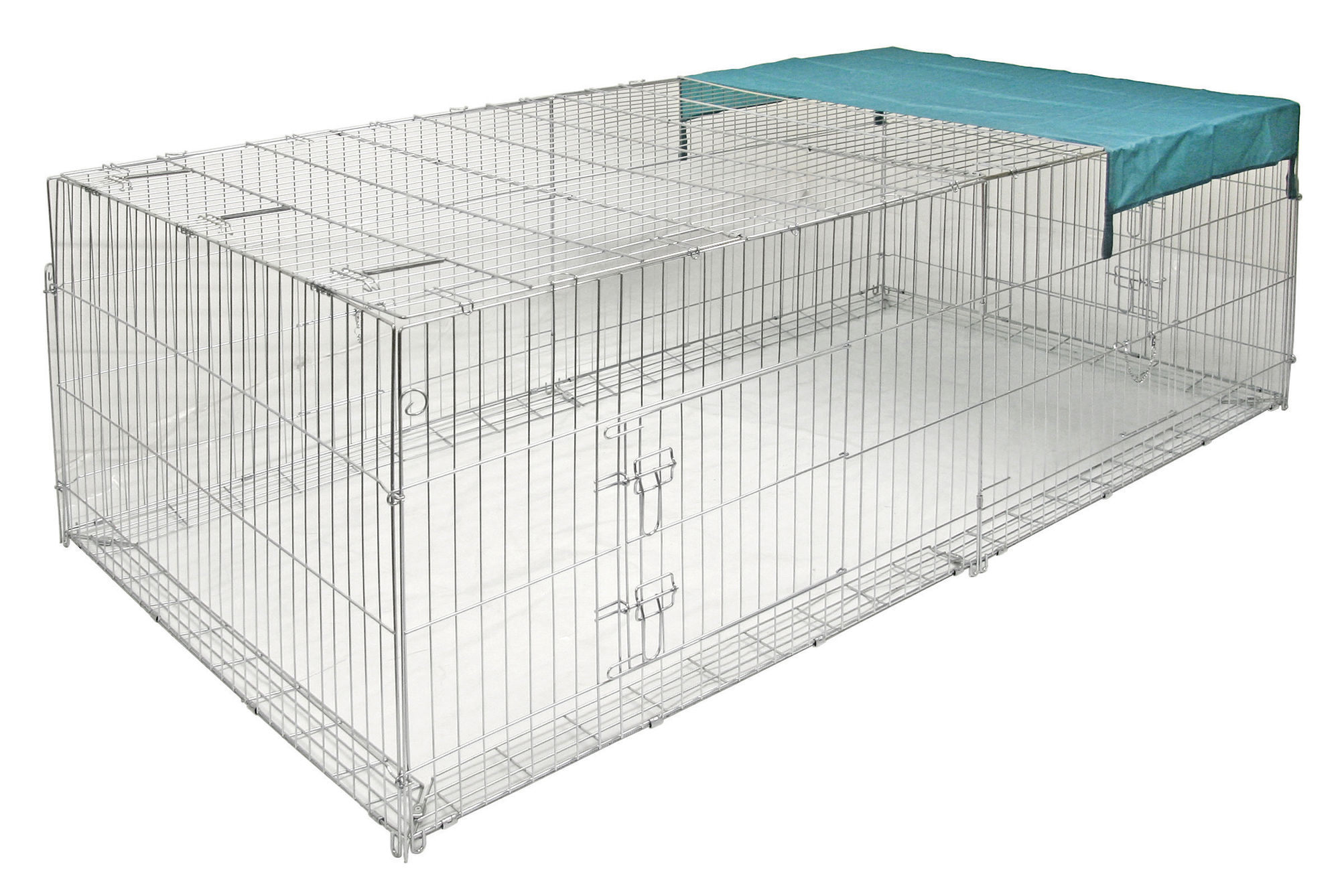 Kerbl Freilaufgehege mit Ausbruchssperre, 230 x 115 x 70 cm, Metall verzinkt