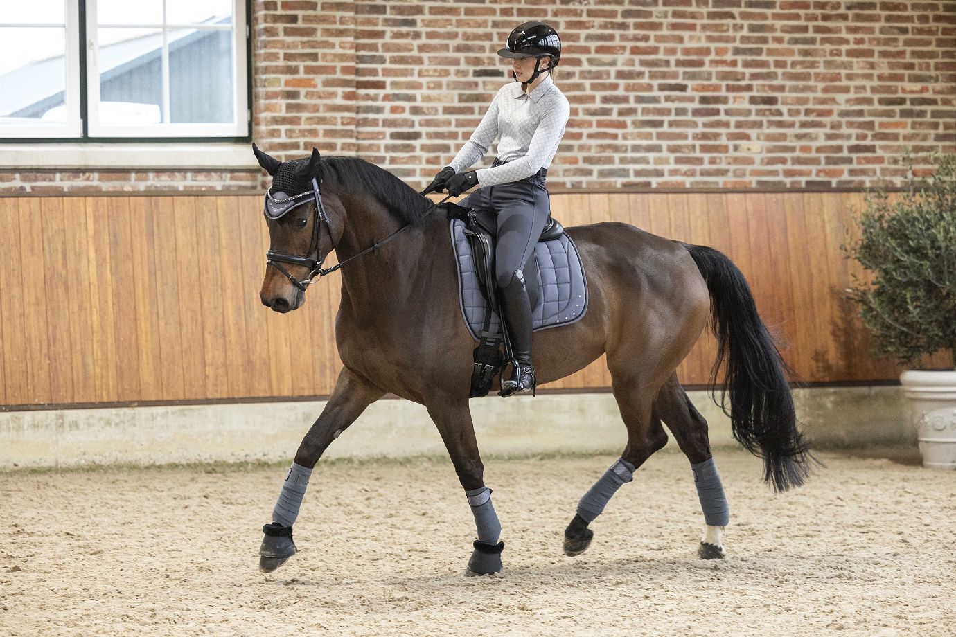 HKM Fliegenhaube "Rosewood"