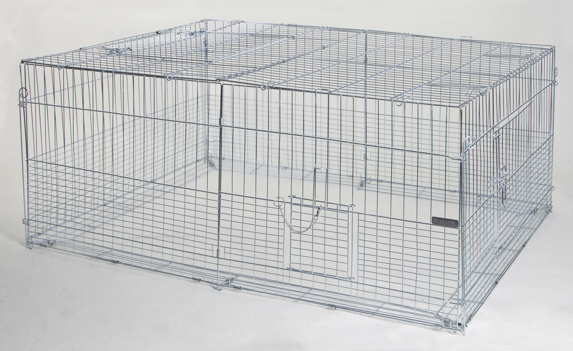 Kerbl Jungtier-Freilaufgehege mit Ausbruchssperre, 144 x 112 x 60 cm, Metall verzinkt