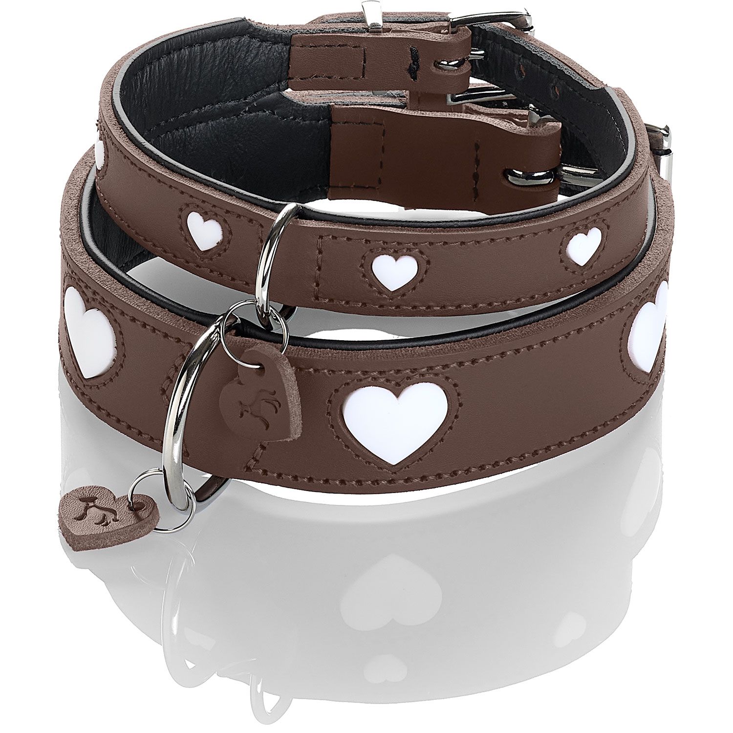 Hunter Halsband Love,braun/schwarz