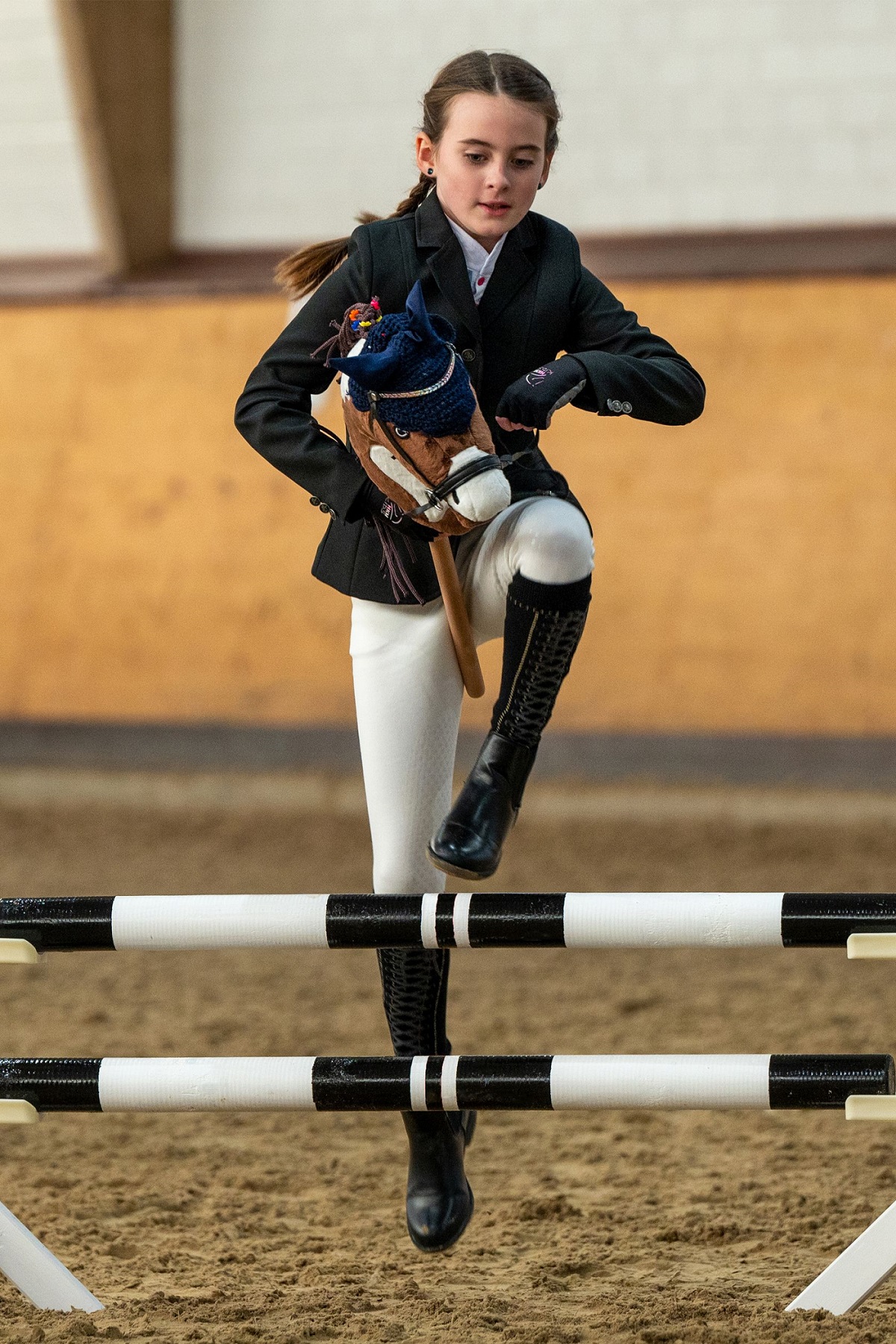 HKM Hobby Horsing Handschuhe, schwarz