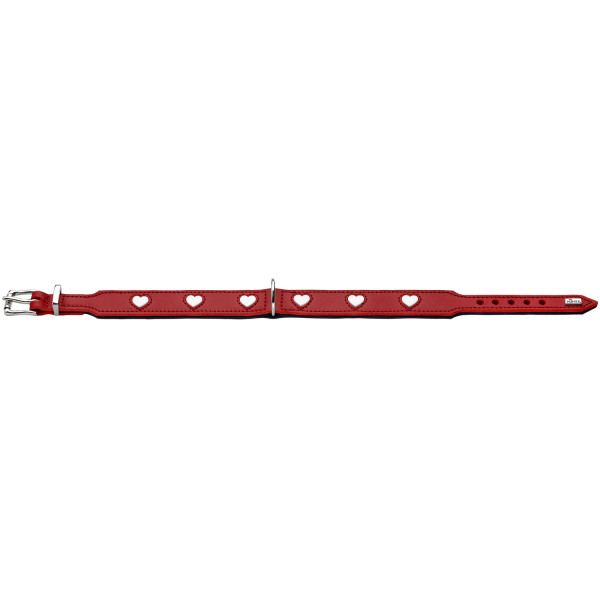 Hunter Halsband Love, rot/schwarz