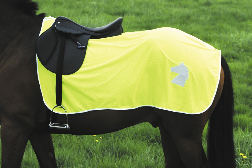 NORTON Reflektierende Nierendecke, gelb, 140 cm, Ausreitdecke
