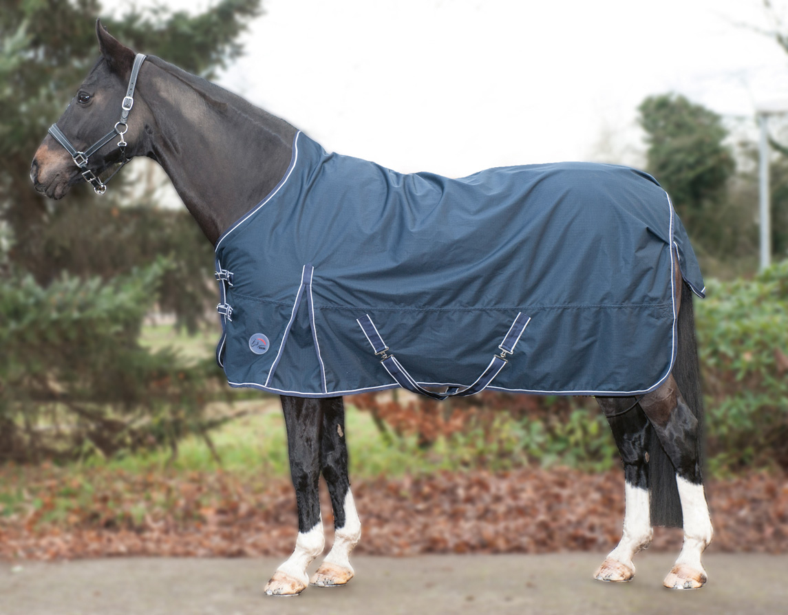 Highneckdecke "Starter", 600D, mit Polarfleece, dunkelblau