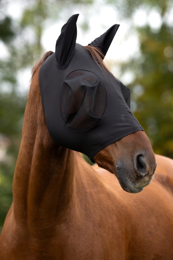 Covalliero Fliegenschutzmaske FinoStretch Zipper,navy,Pony,Sale