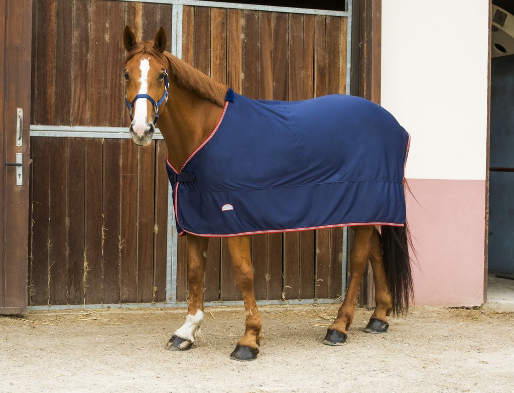 EQUITHÈME "Microfleece", Standard Decke, Pferdedecke, marineblau