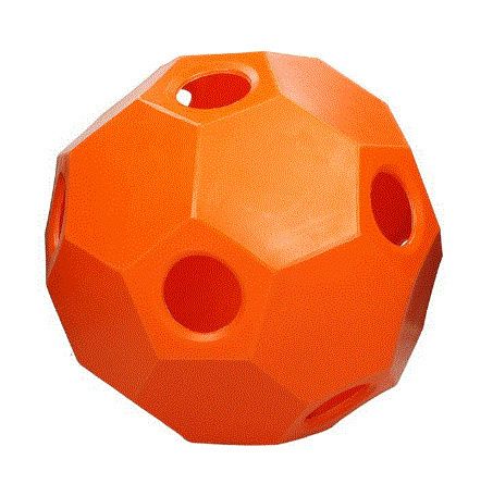 USG Spiel- und Fütterungsball "Happy Hay Play" gr. Löcher, 70 mm