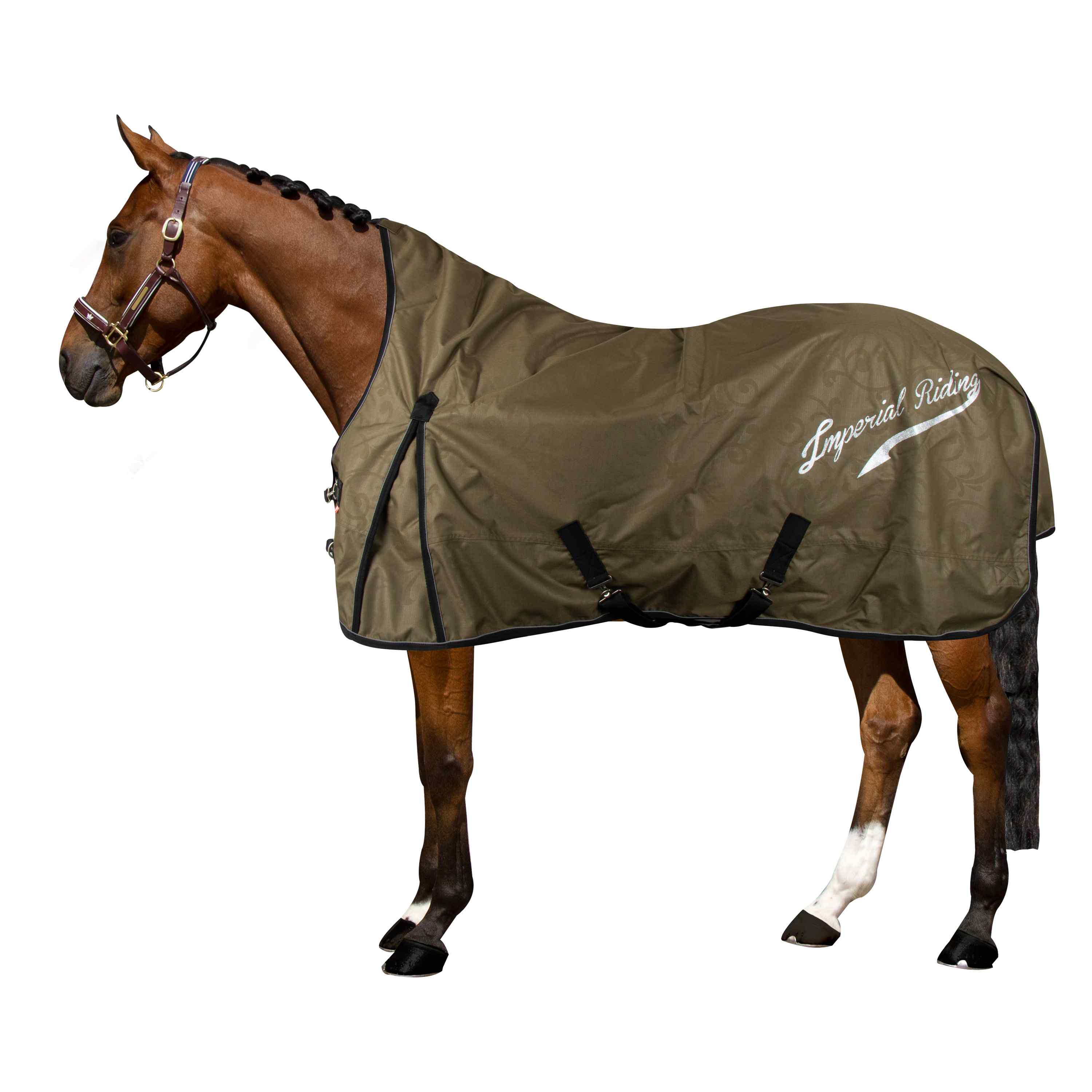 Imperial Riding Outdoordecke IRHSuper-dry 50gr 600D olivgrün