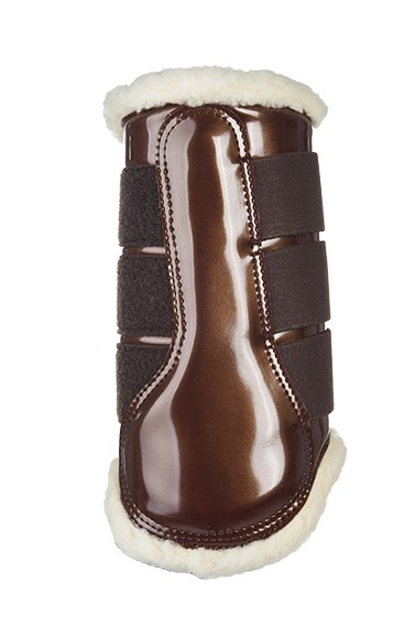 HKM Gamaschen Comfort Lack,schwarz-schwarz,M,sale