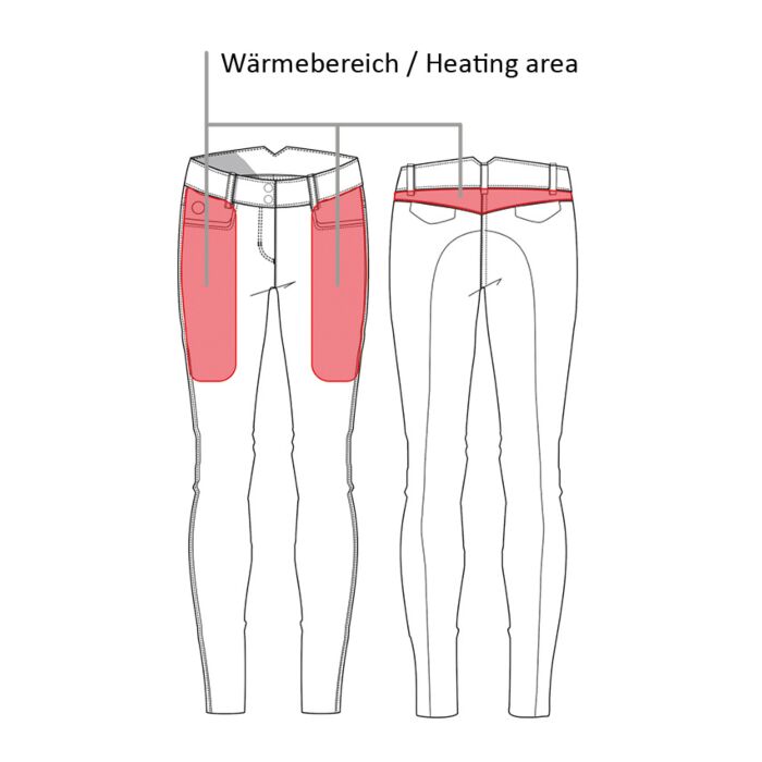 HKM Heizhose Heizreithose "Keep Warm" Reithose - Innovative Wärmehaltung für maximalen Komfort,schwarz,Gr.44,Sale