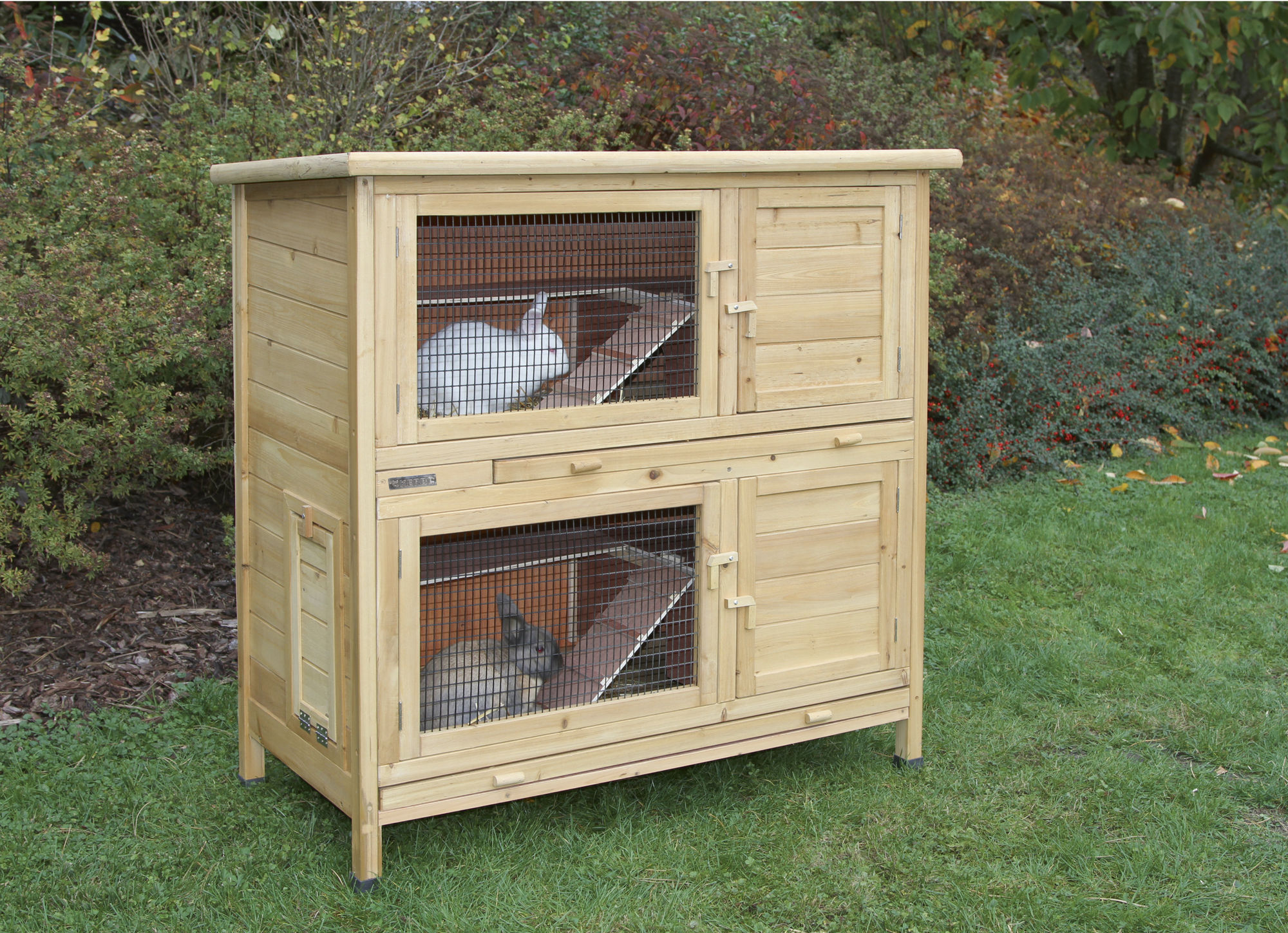 Kerbl Nagerstall "Appartement Flat", 115 x 61 x 118 cm , Holz/Kunststoff