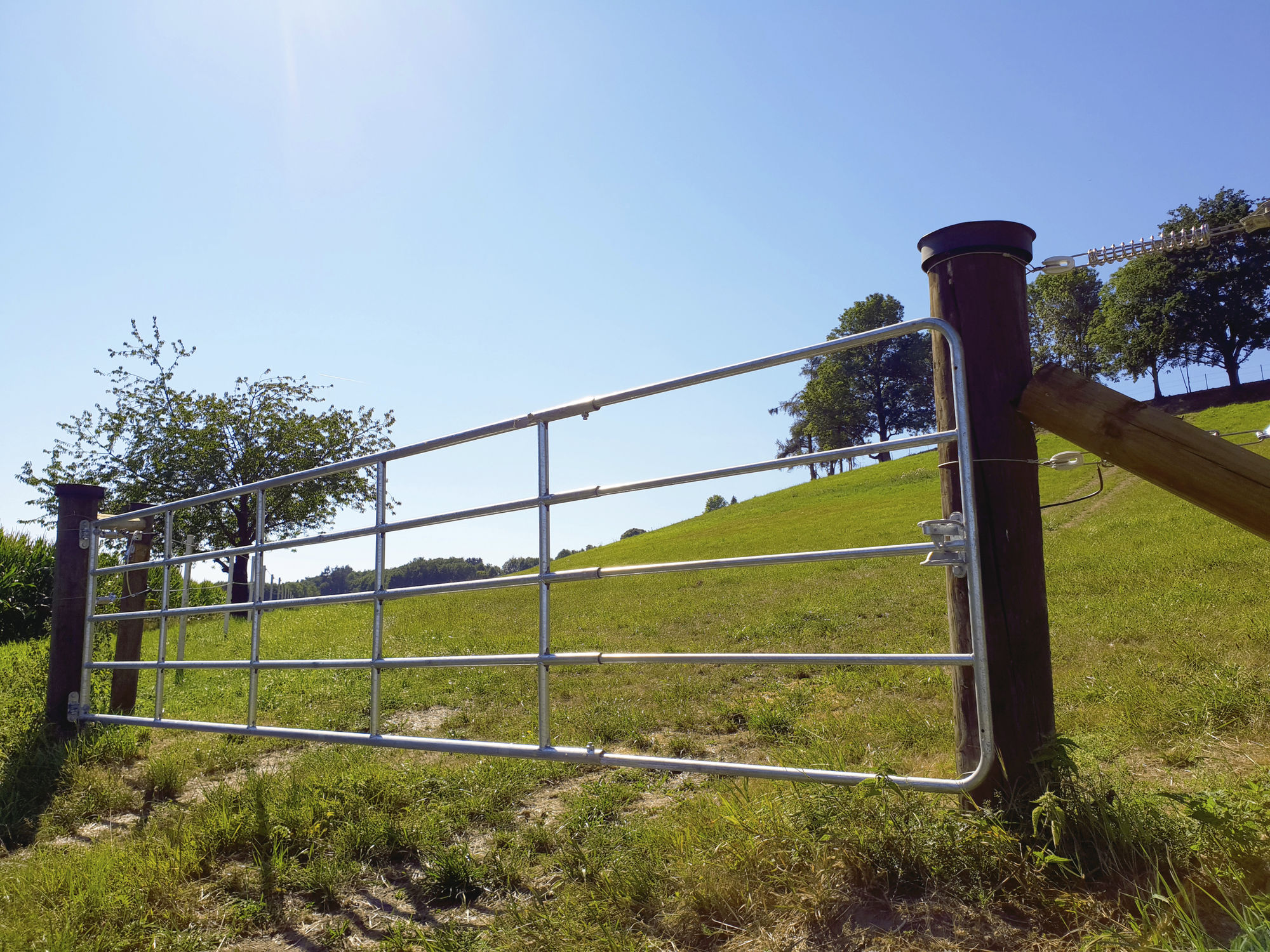 Kerbl Weidetor, ausziehbar, Stahl