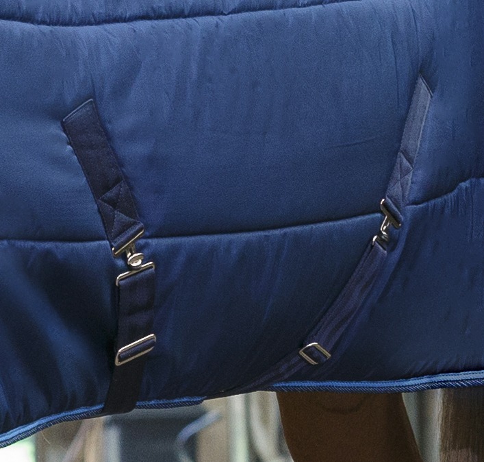 RIDING WORLD, Stalldecke, Pferdedecke, marineblau/hellblau