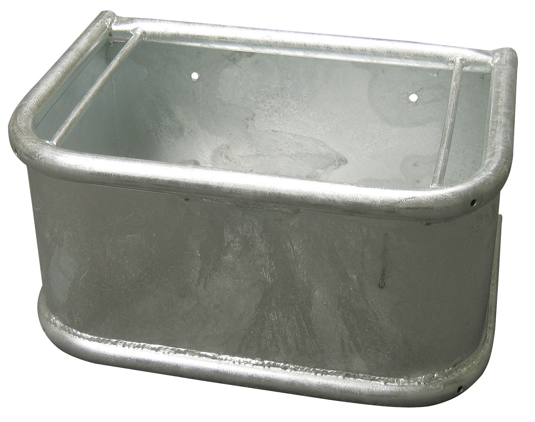 Rechtecktrog, schwere Ausführung, 35 Liter, silber, Metall feuerverzinkt